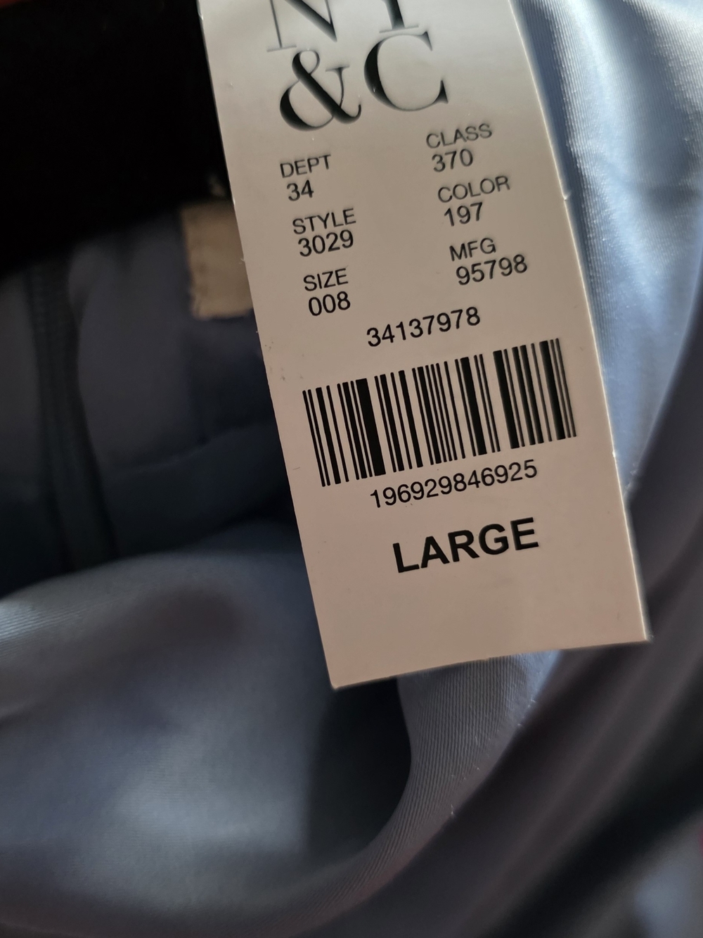 New York & Company Light Blue Satin Maxi Dress - Picture 5 of 5